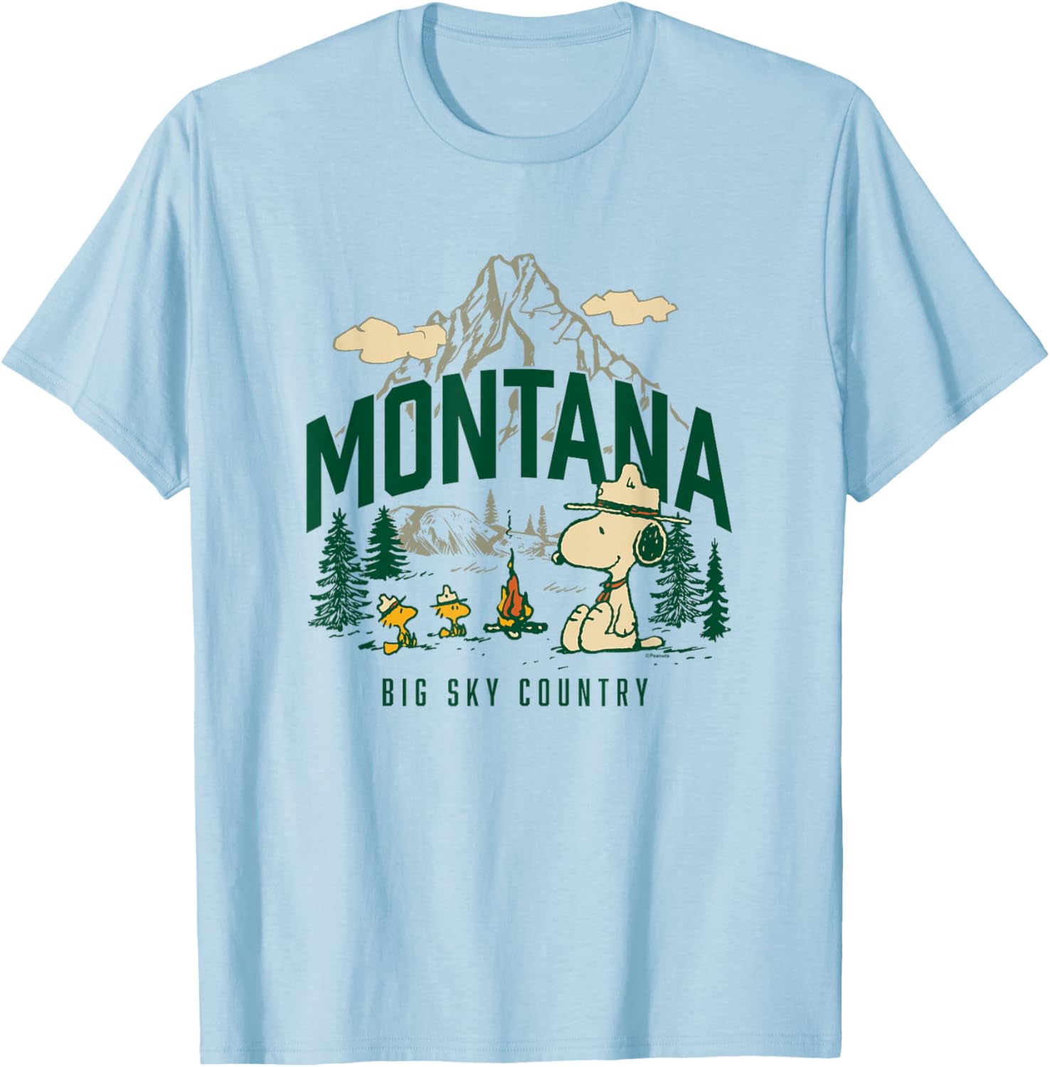 Peanuts - Beagle Scouts Montana T-Shirt - T-Shirt | Light Blue