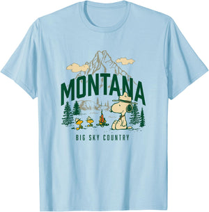 Peanuts - Beagle Scouts Montana T-Shirt - T-Shirt | Light Blue