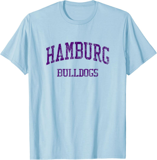 Hamburg High School HS Hamburg NY Vintage Sports T-Shirt - T-Shirt | Light Blue