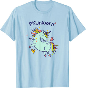 PKUnicorn | Cute PKU Awareness Unicorn T Shirt Gift T-Shirt - T-Shirt | Light Blue