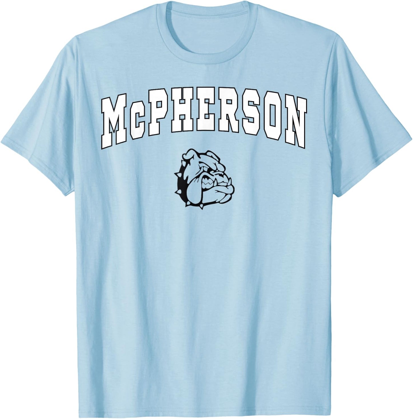 McPherson High School Bullpups C2 T-Shirt - T-Shirt | Light Blue