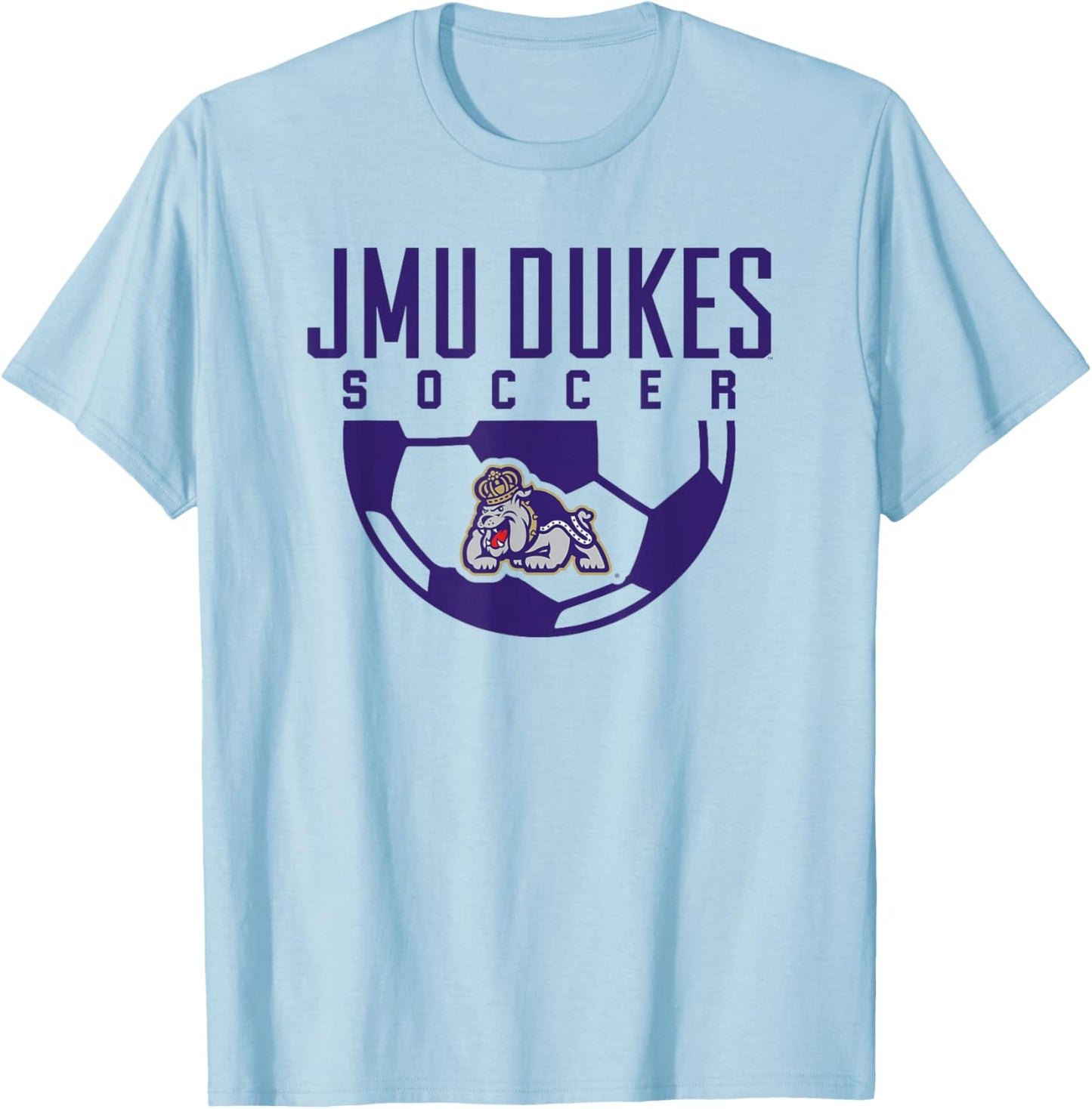 James Madison University JMU Dukes Soccer Arch T-Shirt - T-Shirt | Light Blue
