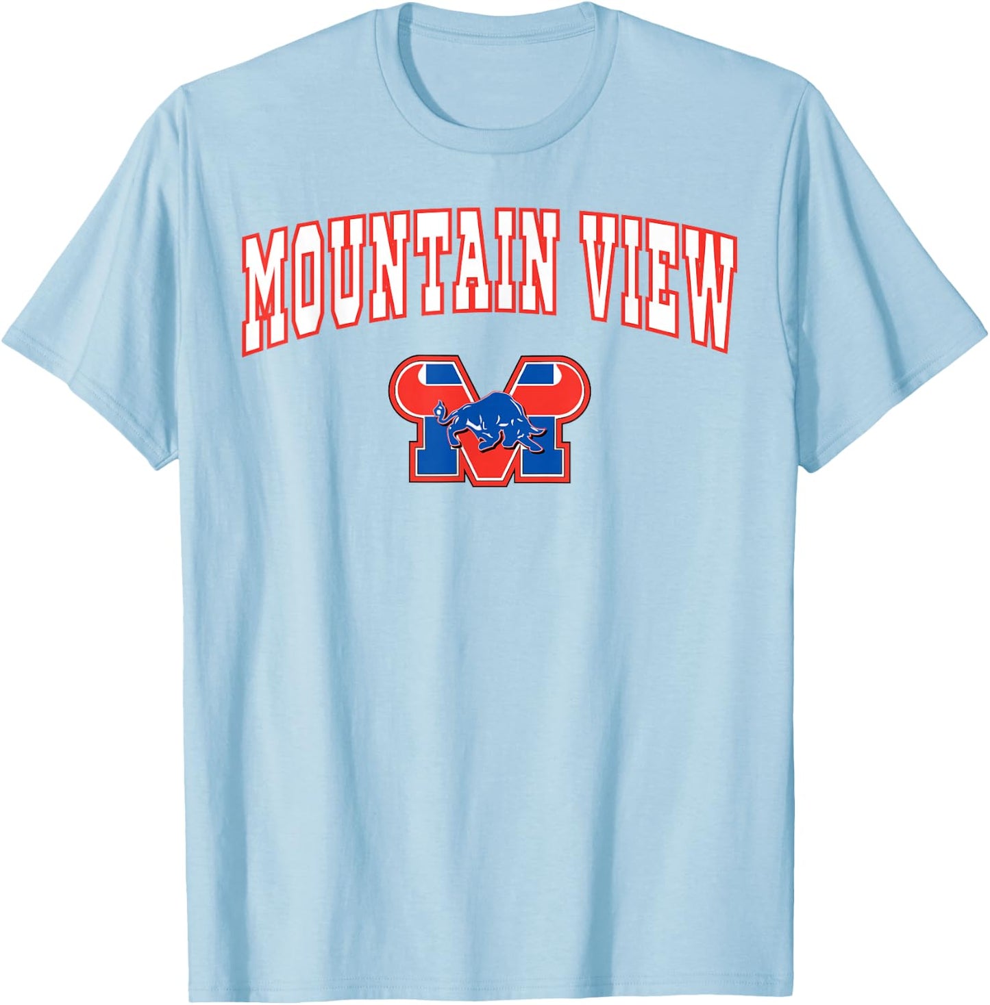 Mountain View High School Toros C2 T-Shirt - T-Shirt | Light Blue