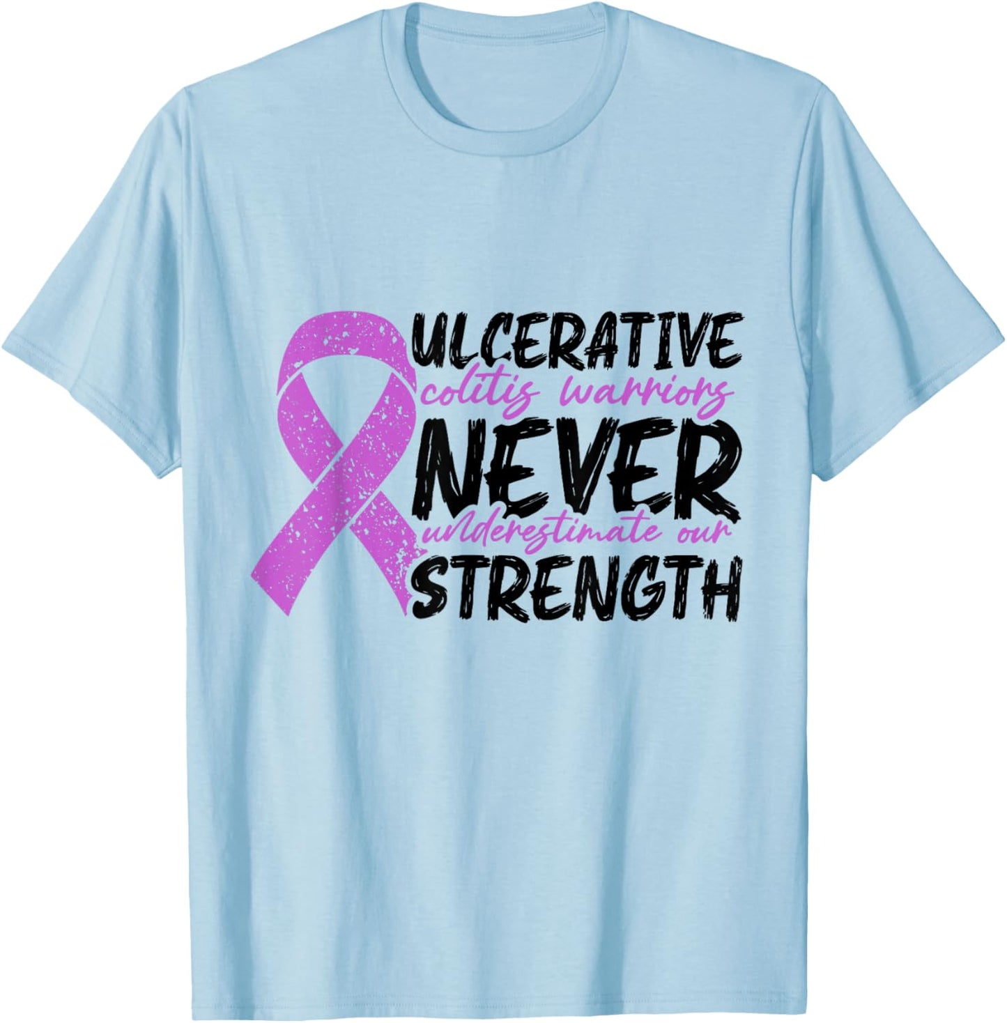 Colitis ulcerosa Krieger unterschätzen niemals IBD-Überlebende T-Shirt - T-Shirt | Light Blue