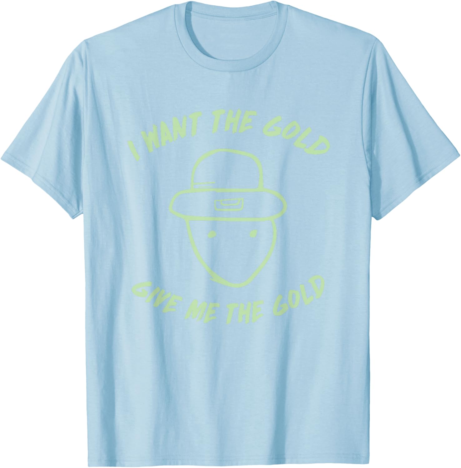 Leprechaun Amateur Sketch Meme Irish Funny St Patricks Day T-Shirt - T-Shirt | Light Blue