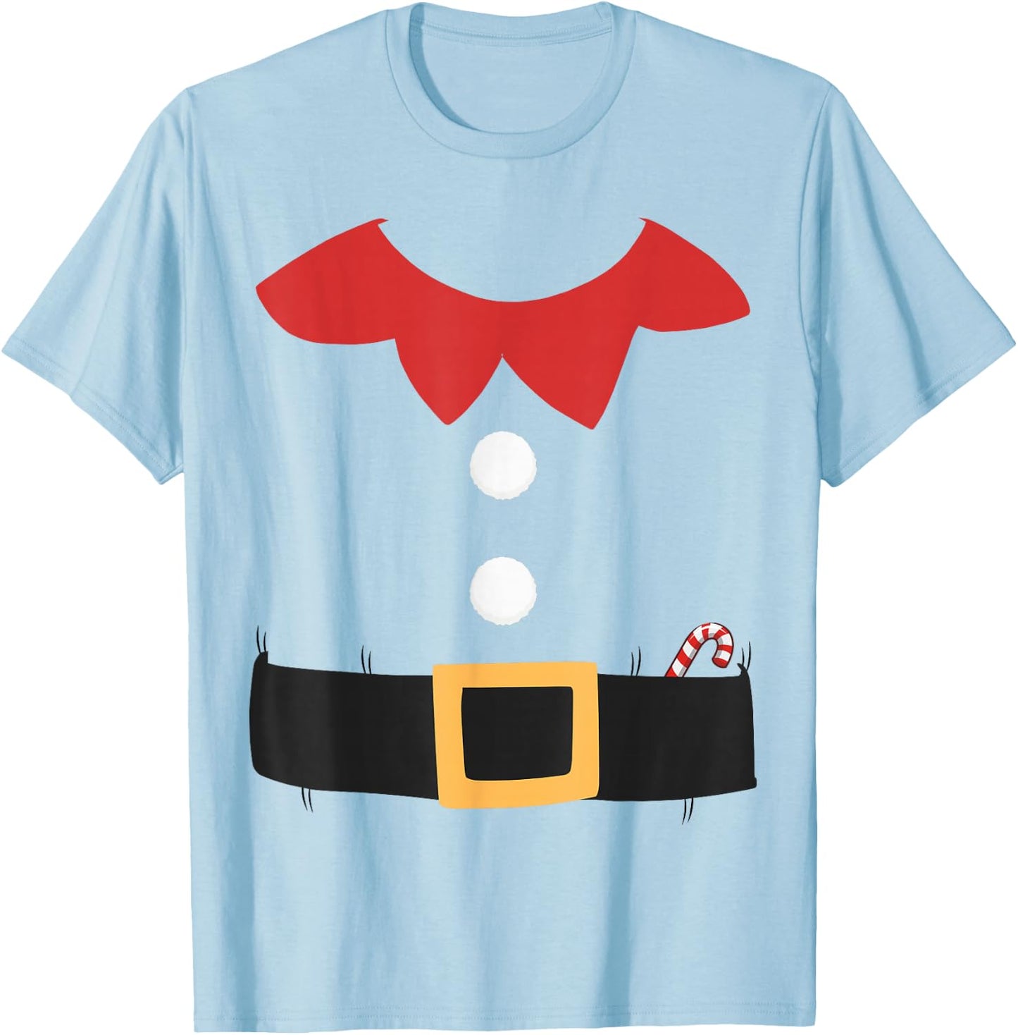 Funny Christmas Elf Suit Costume Adult Women Kids T-Shirt - T-Shirt | Light Blue