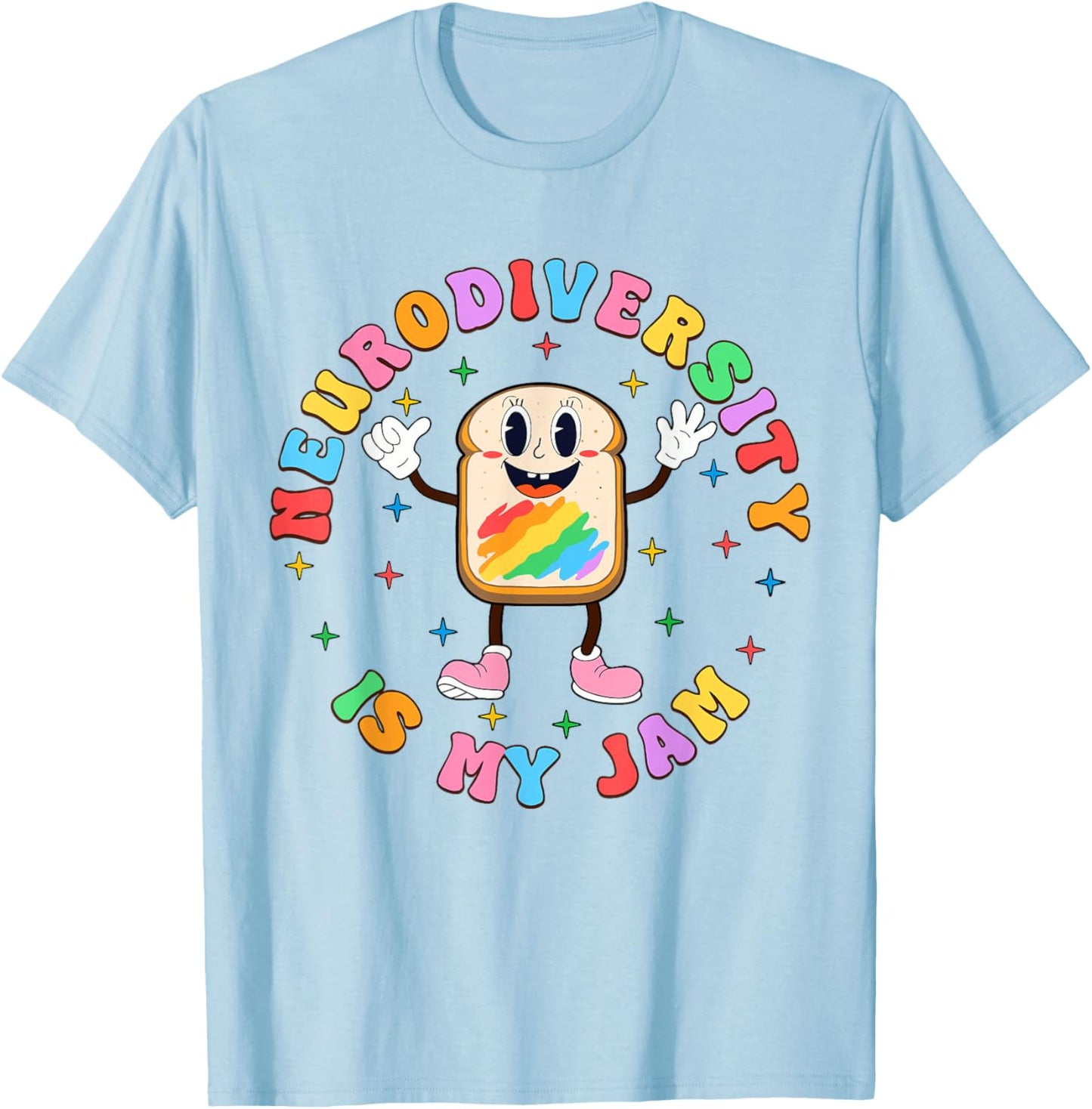 Neurodiversity Is My Jam ADHD Autism Awareness SPED Teacher T-Shirt - T-Shirt | Light Blue