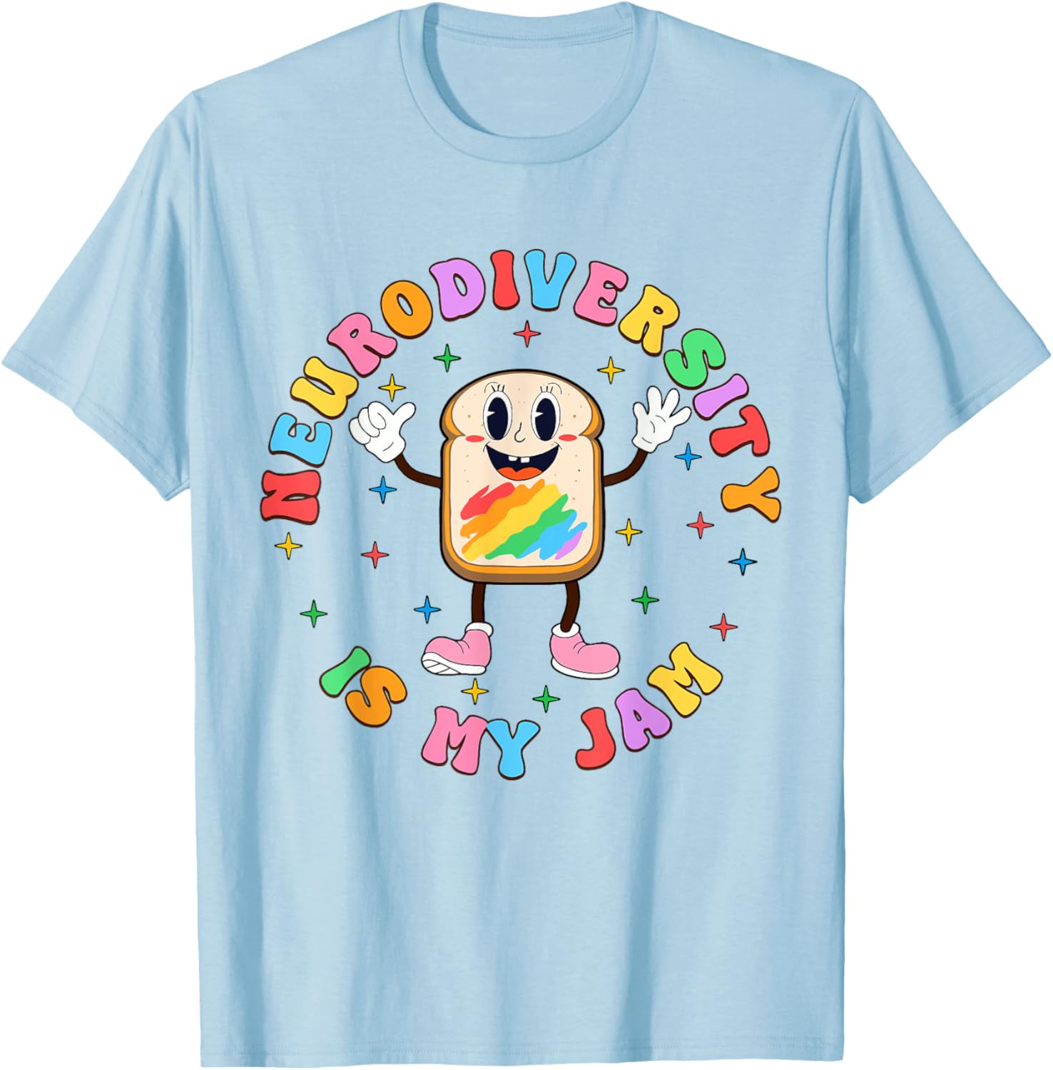 Neurodiversity Is My Jam ADHD Autism Awareness SPED Teacher T-Shirt - T-Shirt | Light Blue