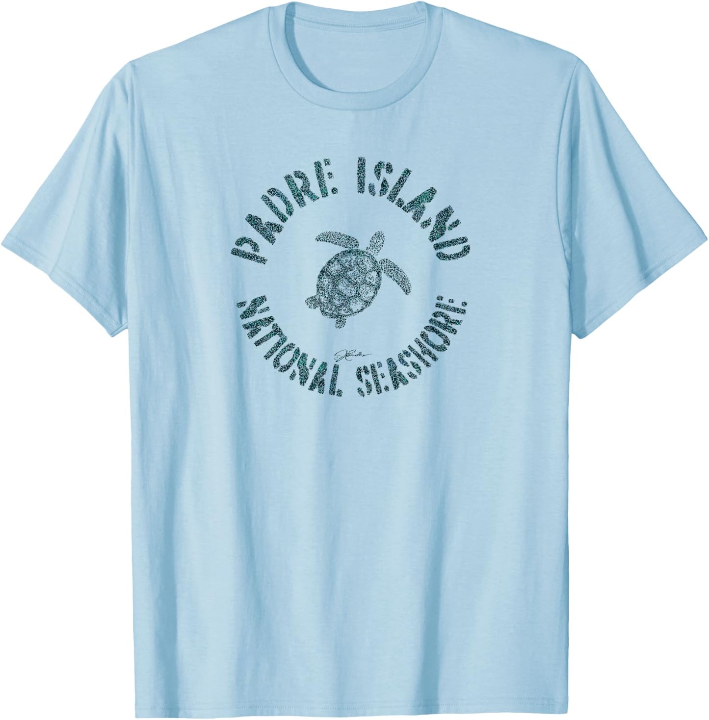 JCombs: Padre Island National Seashore, TX, Sea Turtle T-Shirt - T-Shirt | Light Blue