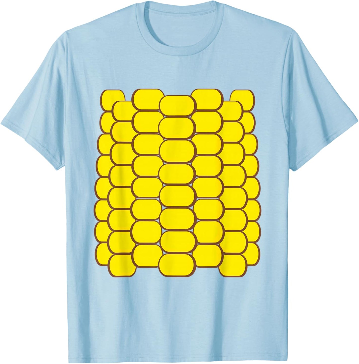 Corn Halloween Costume Funny Foodie Farmer Men Women Kids T-Shirt - T-Shirt | Light Blue
