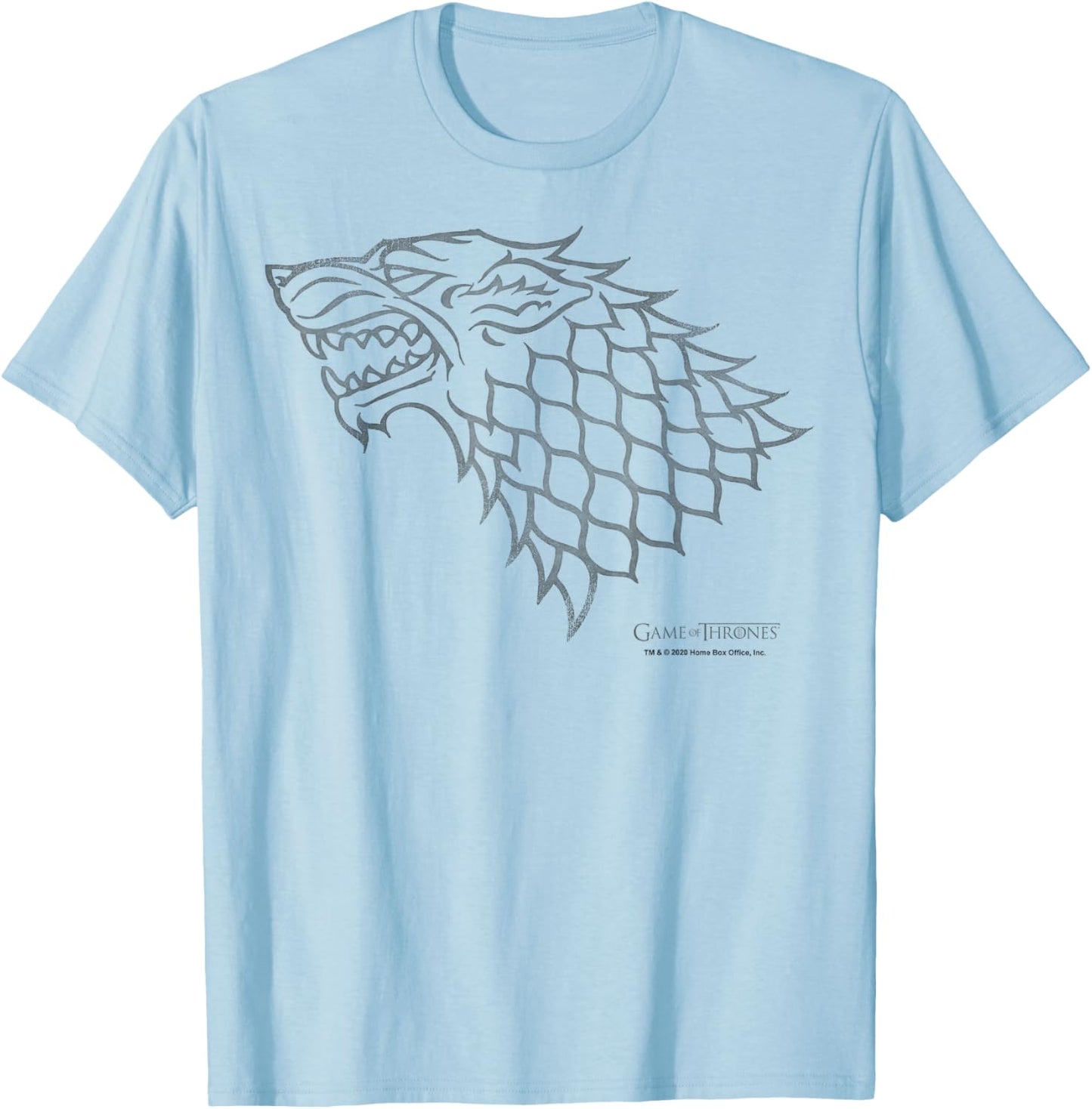 Game Of Thrones House Stark Sigil T-Shirt - T-Shirt | Light Blue