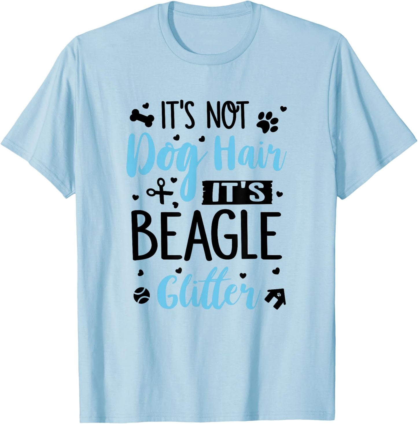 Beagle Glitter - Funny Beagle Shirt Gift Beagle Lover T-Shirt - T-Shirt | Light Blue