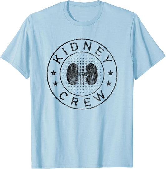 Kidney Crew Nephrology Nurse Cool Design Men T-Shirt - T-Shirt | Light Blue