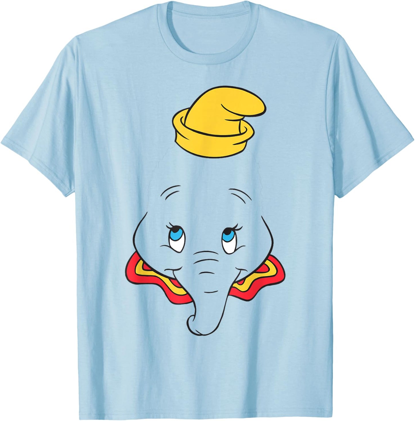 Disney Dumbo Large Face T-Shirt - T-Shirt | Light Blue