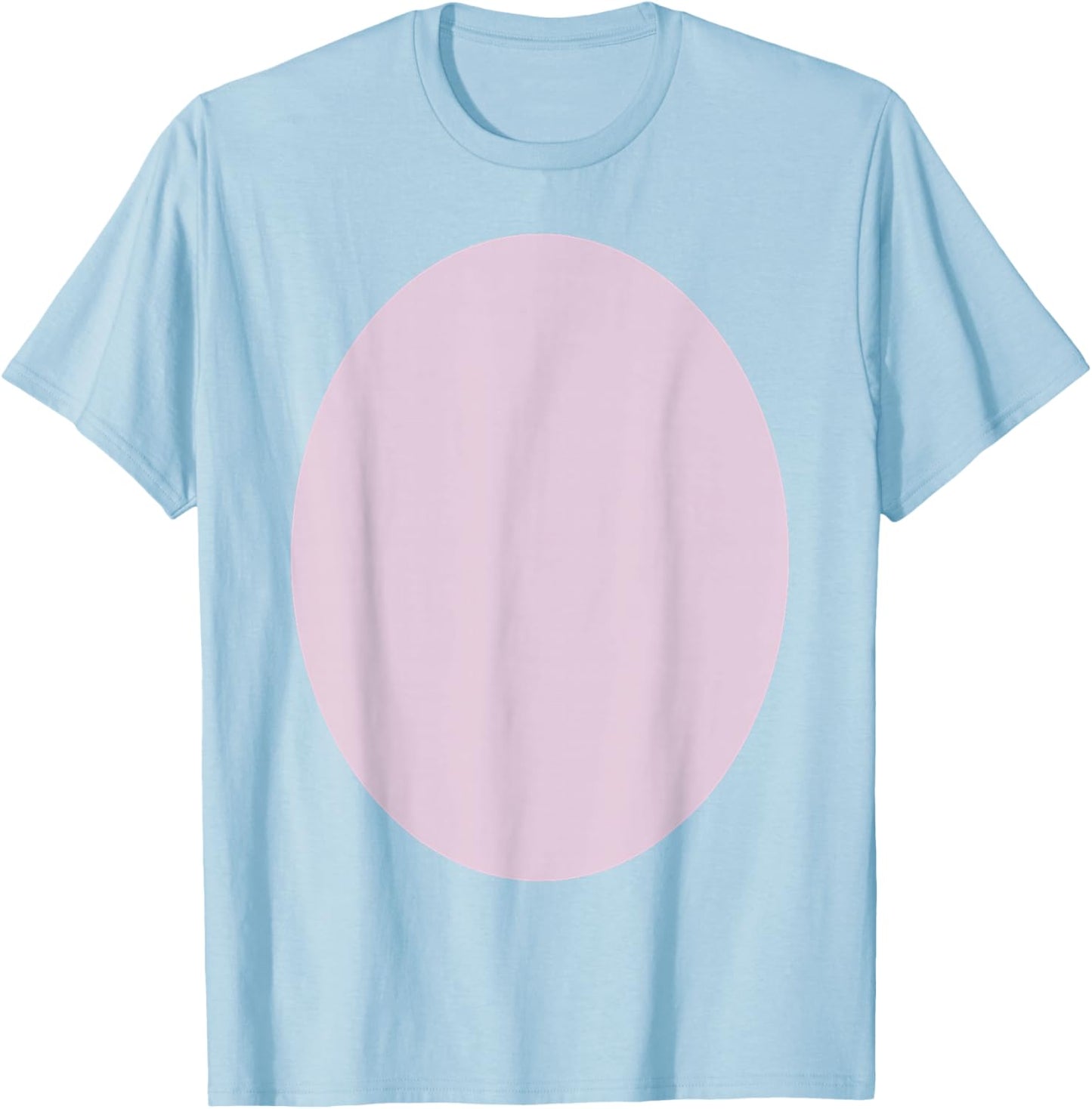 Pig Costume Pink Pig Belly Halloween Carnival Animal DIY T-Shirt - T-Shirt | Light Blue