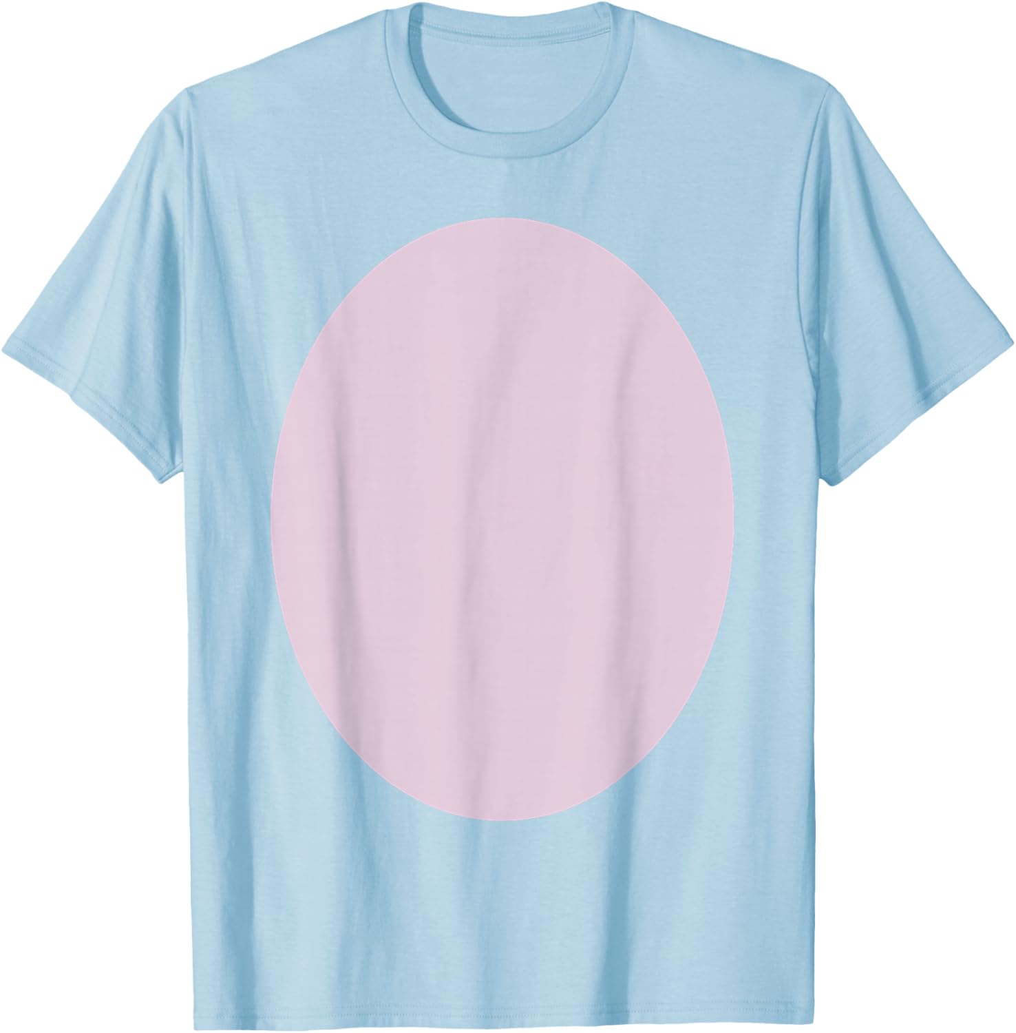 Pig Costume Pink Pig Belly Halloween Carnival Animal DIY T-Shirt - T-Shirt | Light Blue