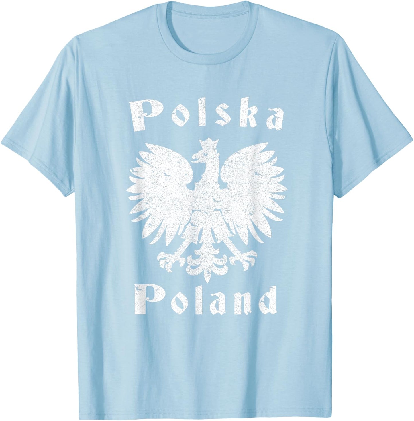 Polish Eagle Poland Coat of Arms Polska T-Shirt - T-Shirt | Light Blue