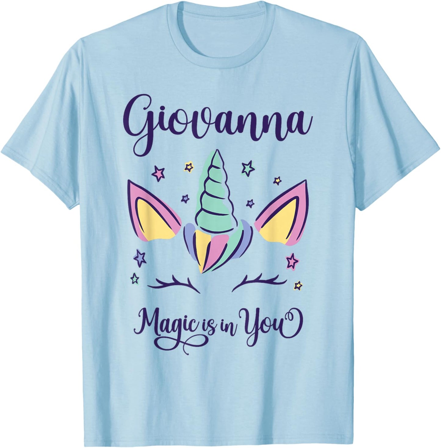 First Name Giovanna Personalized Giovanna T-Shirt - T-Shirt | Light Blue