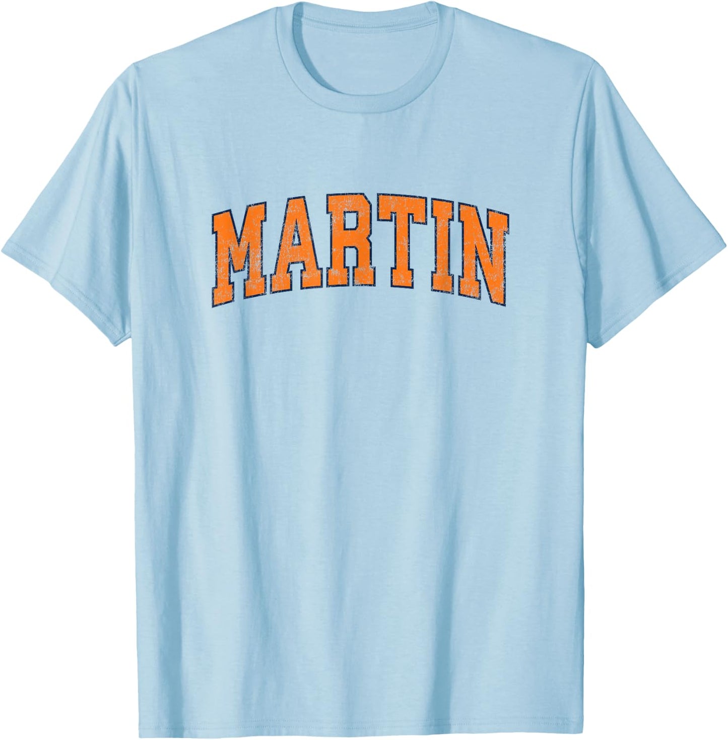 Martin Tennessee TN Vintage Athletic Sports T-Shirt - T-Shirt | Light Blue