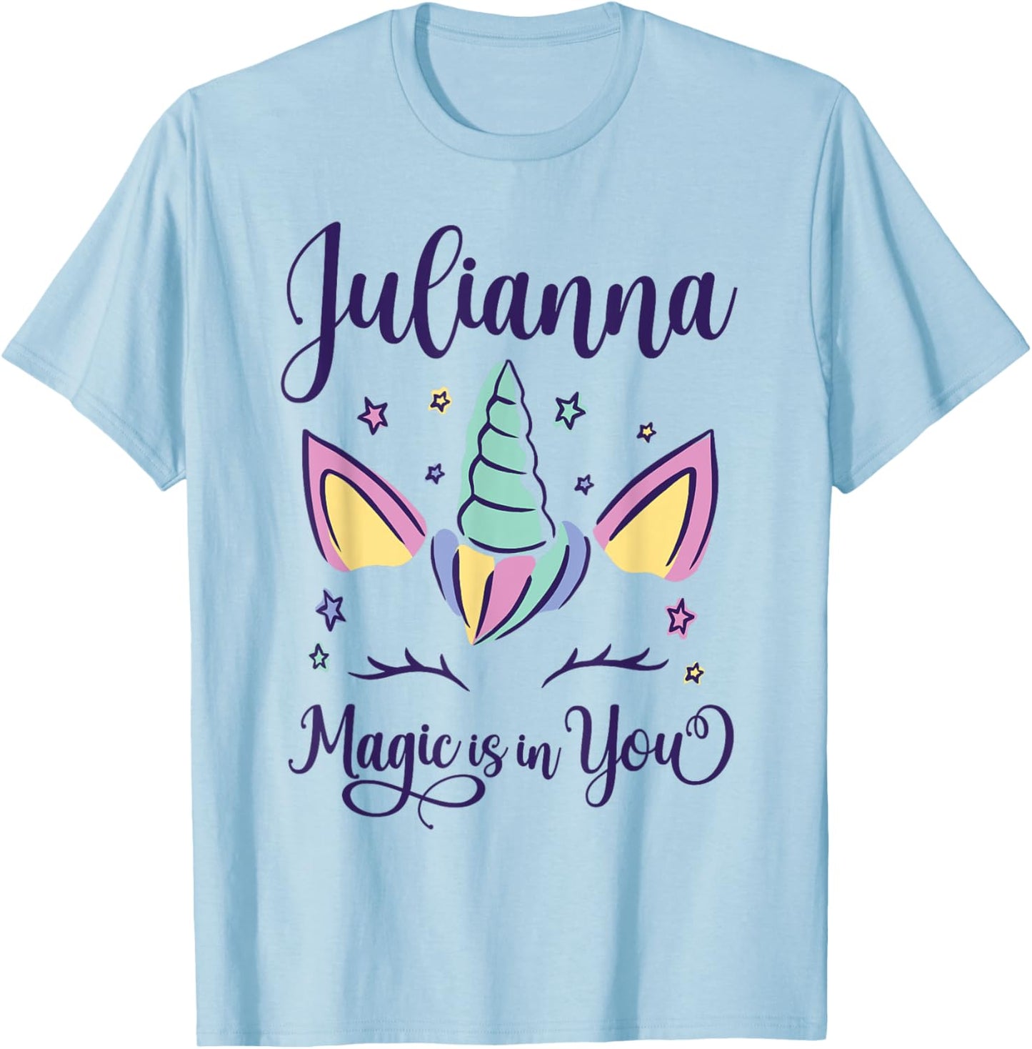 First Name Julianna Personalized I Love Julianna T-Shirt - T-Shirt | Light Blue