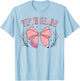 5th Grade Teacher Pencil Coquette Bow Back To School Teacher Women Girls Kids T-Shirt - T-Shirt | Light Blue