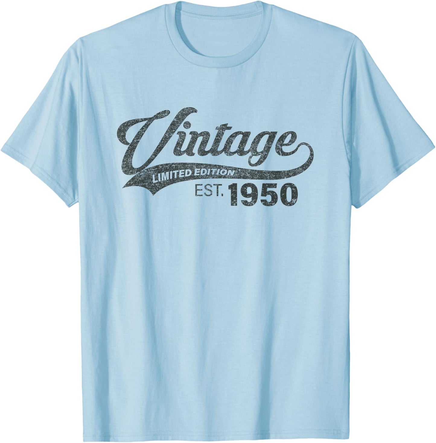 Vintage 1950 75 Years Old Bday 75th Birthday Gift Men Women T-Shirt - T-Shirt | Light Blue