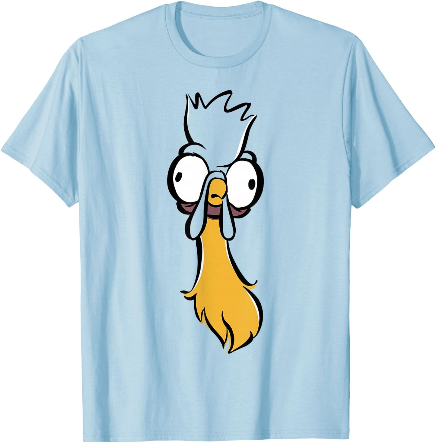 Disney Moana HEI HEI Big Face Sketch Portrait T-Shirt - T-Shirt | Light Blue