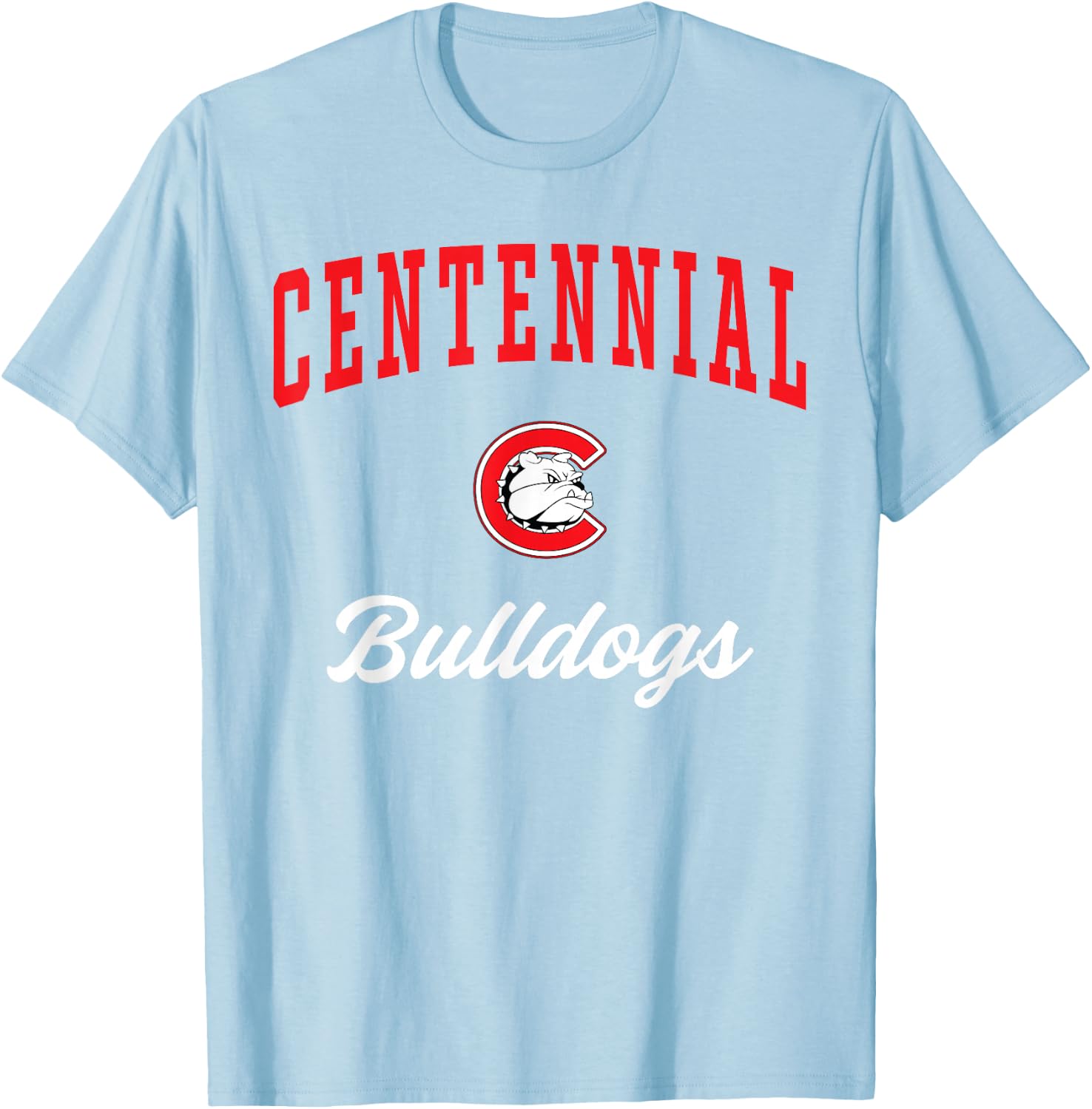 Centennial High School Bulldogs T-Shirt - T-Shirt | Light Blue