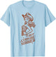 Women's Retro Western Rodeo Cowgirl Country Shirt , white, S T-Shirt - T-Shirt | Light Blue