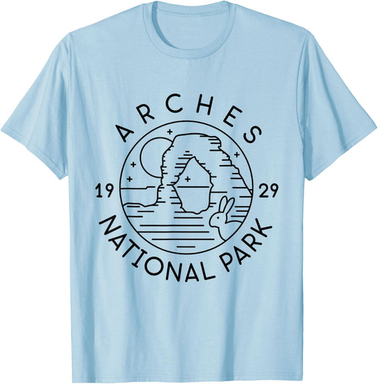 Arches National Park 1929 Moab Utah T-Shirt - T-Shirt | Light Blue