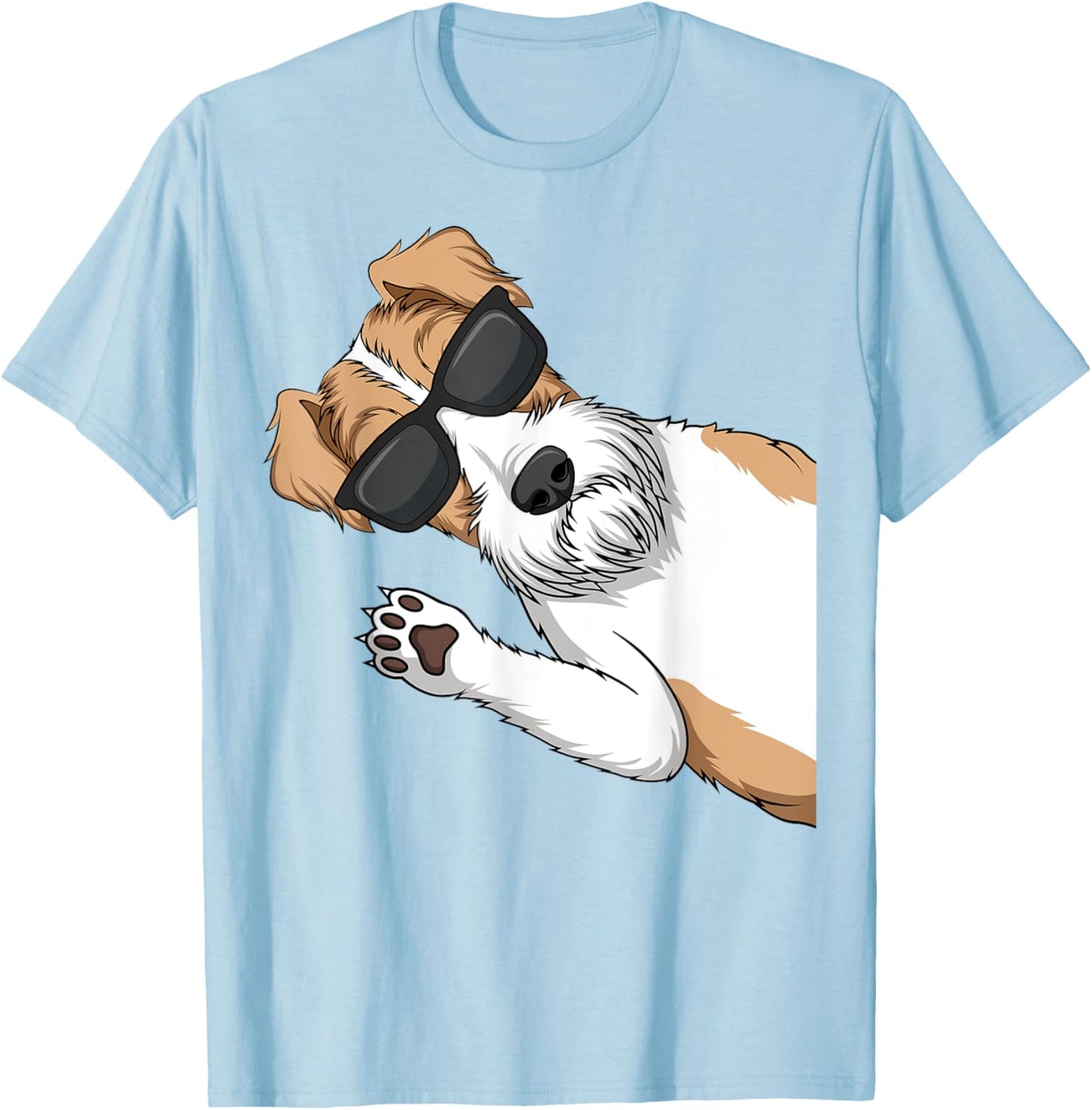Fox Terrier Dog T-Shirt - T-Shirt | Light Blue