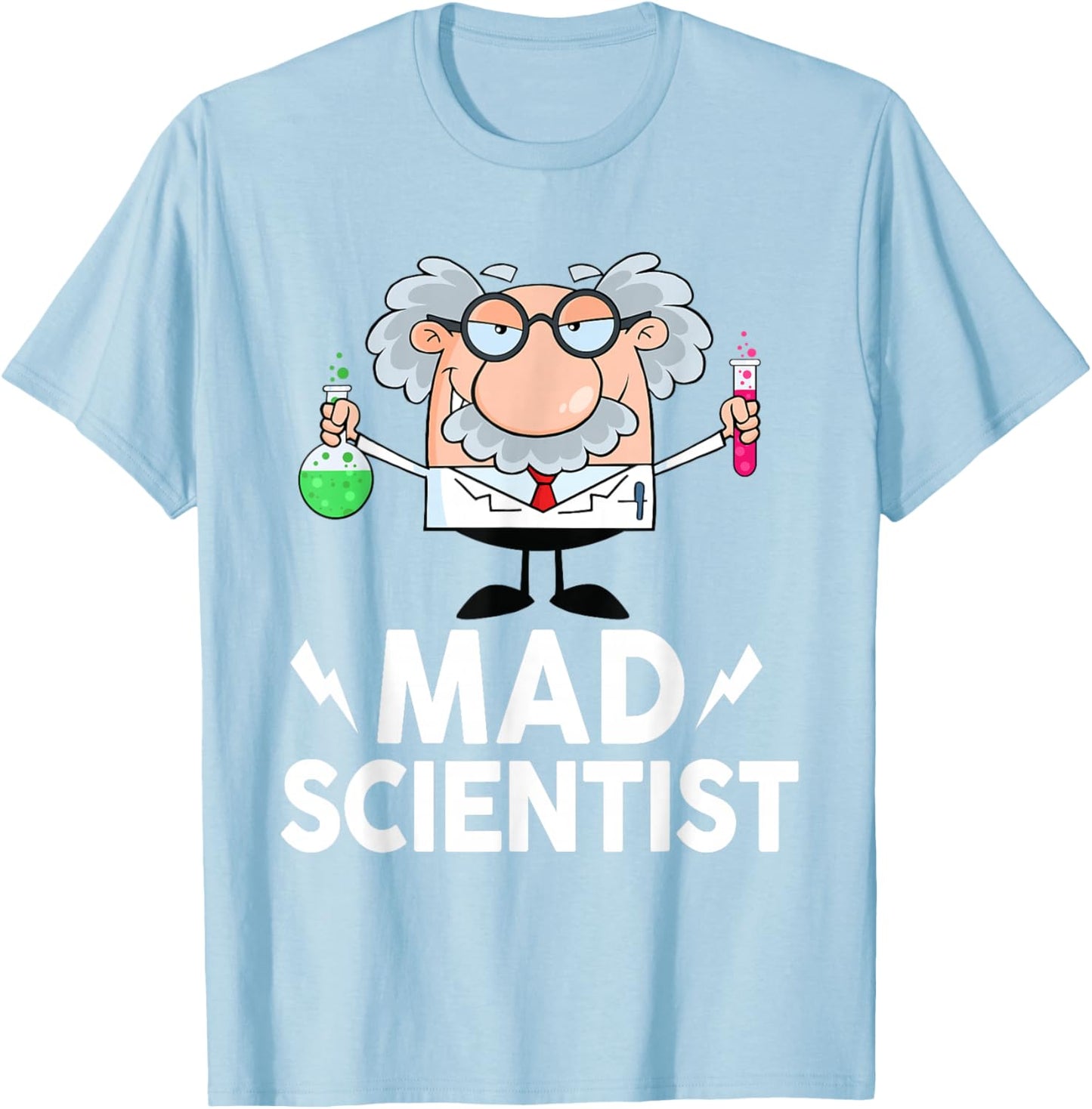 Mad Scientist Shirt Kids Toddler Child Adult Funny Science T-Shirt - T-Shirt | Light Blue