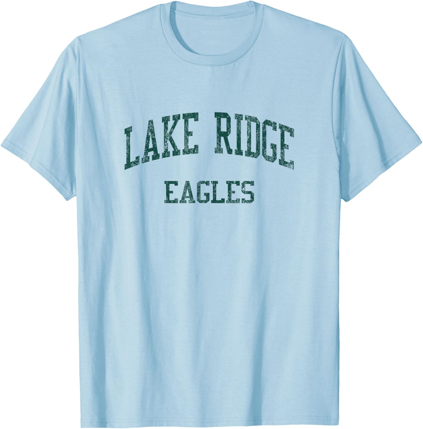 Lake Ridge High School HS Mansfield TX Vintage Sports T-Shirt - T-Shirt | Light Blue