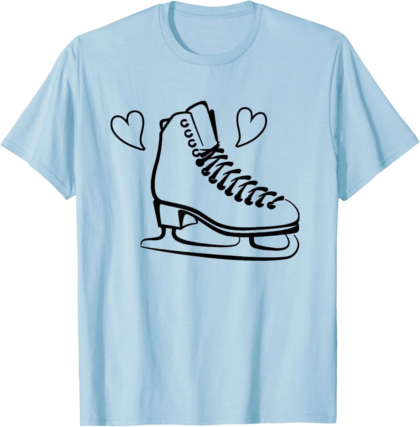 Ice Skating Figure Skates T-Shirt - T-Shirt | Light Blue