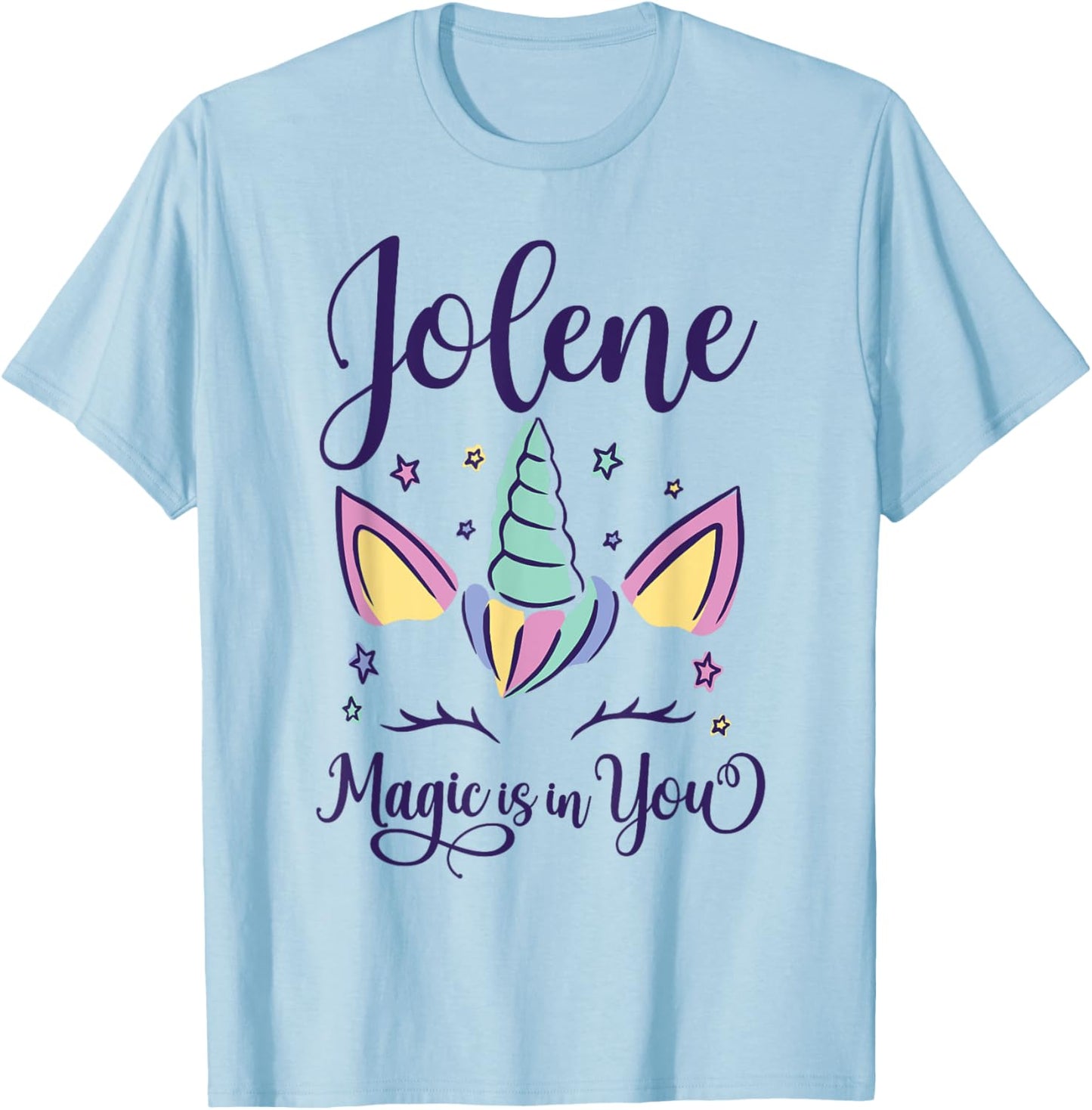 First Name Jolene Personalized I Love Jolene T-Shirt - T-Shirt | Light Blue