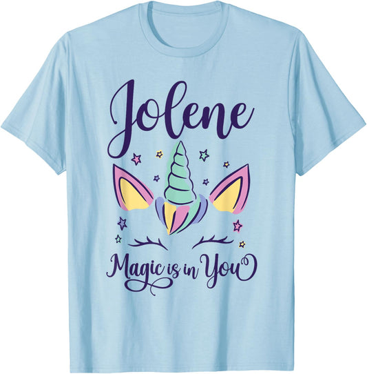 First Name Jolene Personalized I Love Jolene T-Shirt - T-Shirt | Light Blue