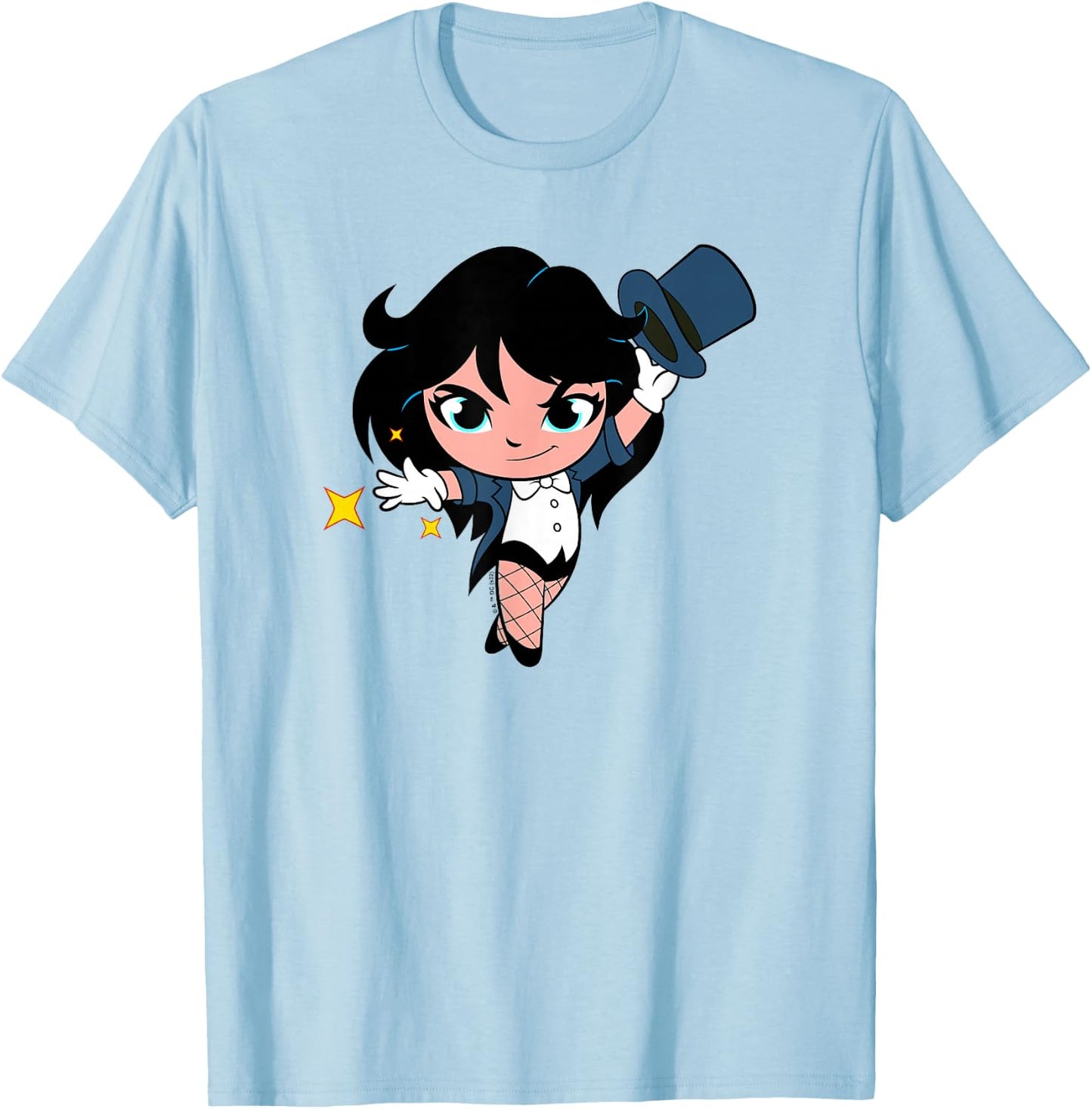 DC Super Friends Zatanna Big Sparkle Portrait T-Shirt - T-Shirt | Light Blue