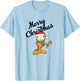 Garfield Merry Christmas Garfield T-Shirt - T-Shirt | Light Blue