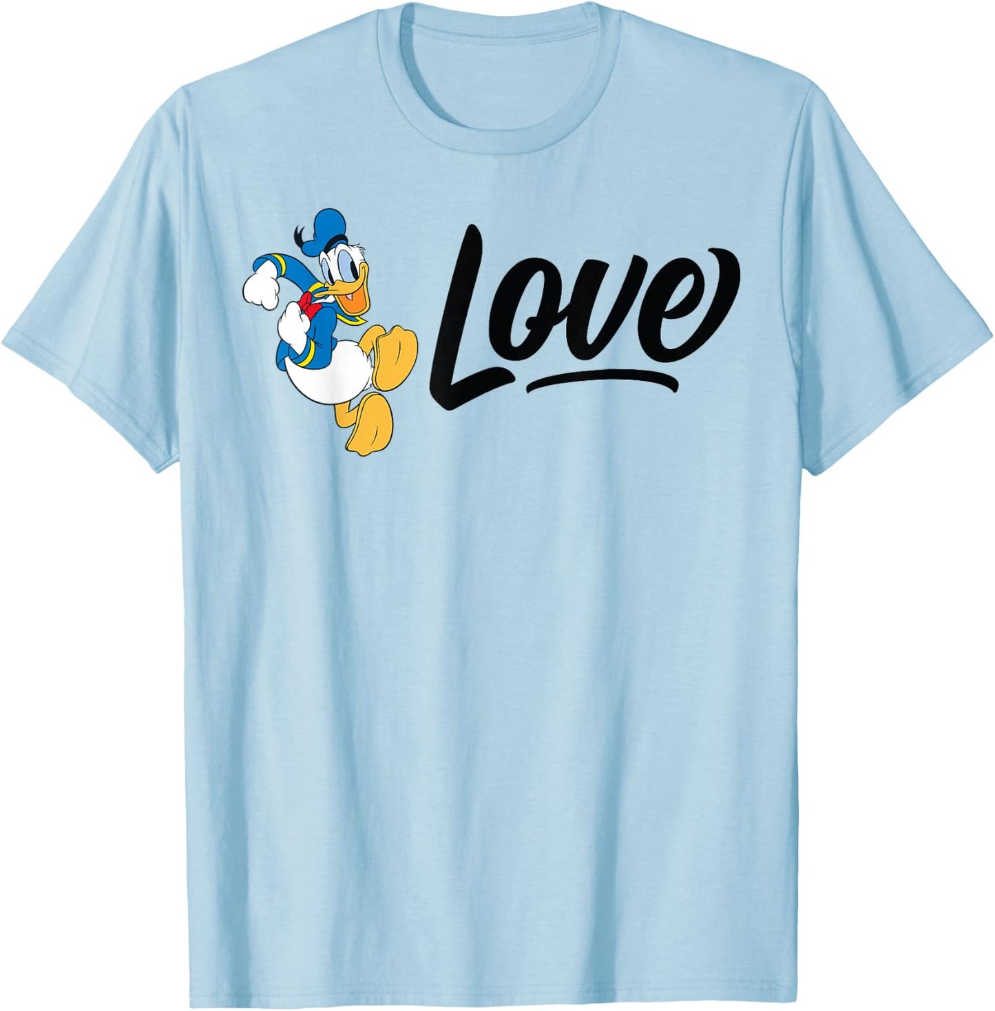 Donald Duck - Love Donald Duck T-Shirt - T-Shirt | Light Blue