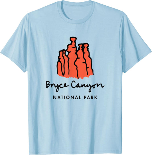 Family Vacation Design - Retro Bryce Canyon National Park T-Shirt - T-Shirt | Light Blue