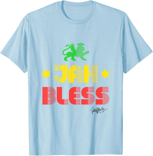 Ziggy Marley - Official Merchandise - Jah Bless T-Shirt - T-Shirt | Light Blue