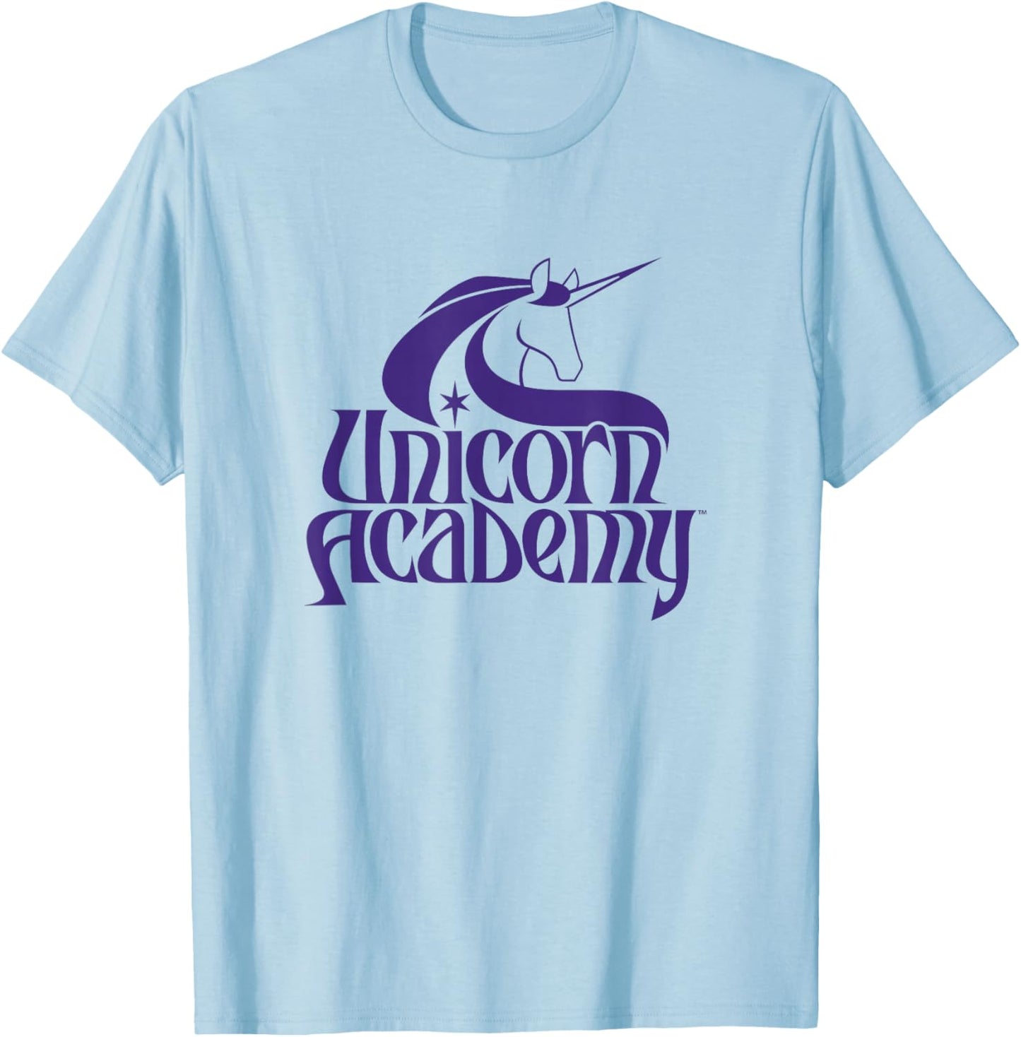 Unicorn Academy Logo T-Shirt - T-Shirt | Light Blue