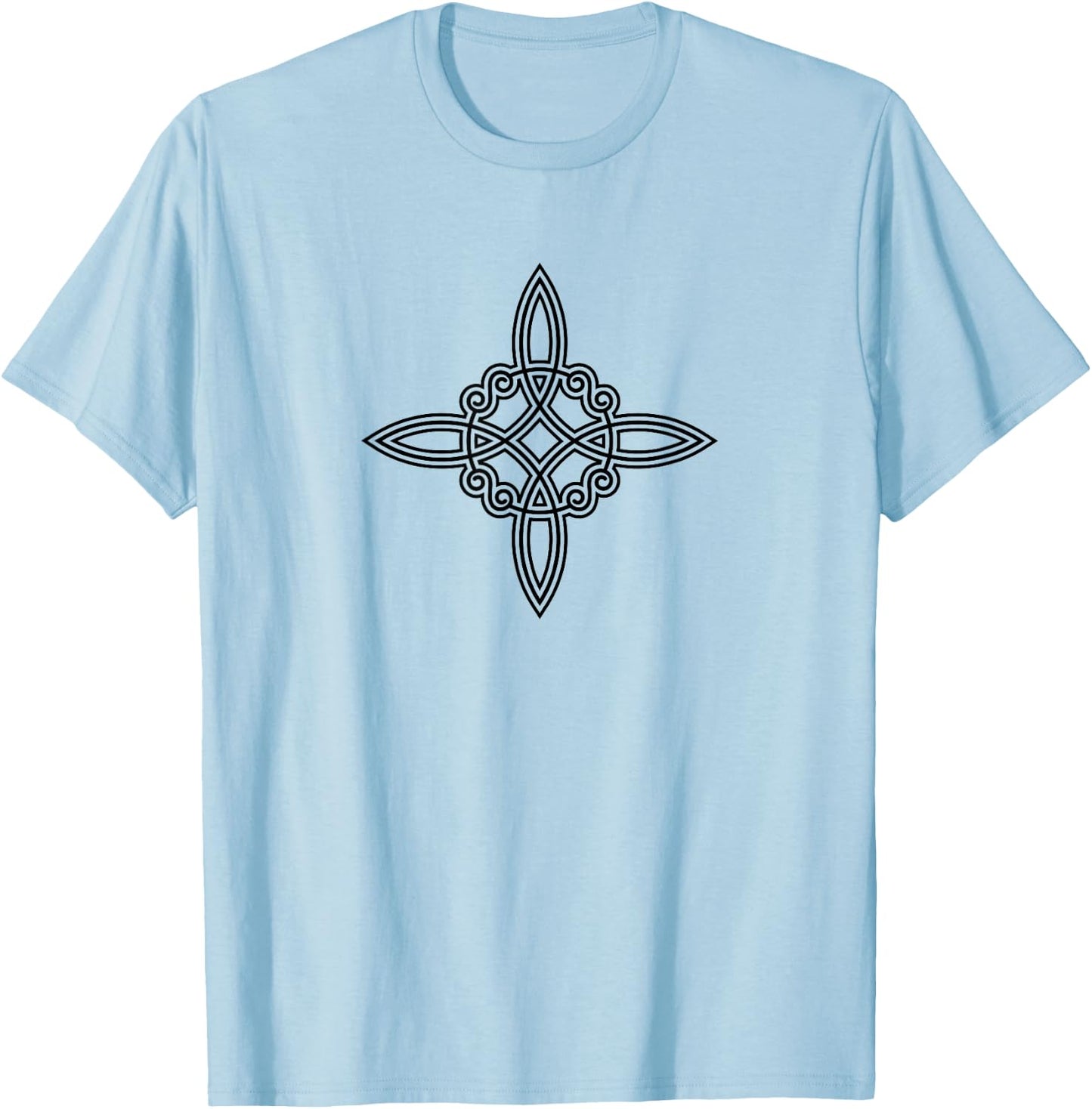 Witch Knot Symbol 4 Elements Wiccan Mystic Magic T-Shirt - T-Shirt | Light Blue