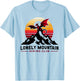LONELY MOUNTAIN HIKING CLUB funny design T-Shirt - T-Shirt | Light Blue