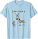 I Don't Give A Rat Ass Donkey And Mouse Walking Funny T-Shirt - T-Shirt | Light Blue