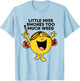 Little Miss Smoke Too Much Weed Quote T-Shirt - T-Shirt | Light Blue