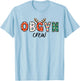 Obgyn Nurse Christmas Reindeer Obstetrics Nurse New Nurse T-Shirt - T-Shirt | Light Blue