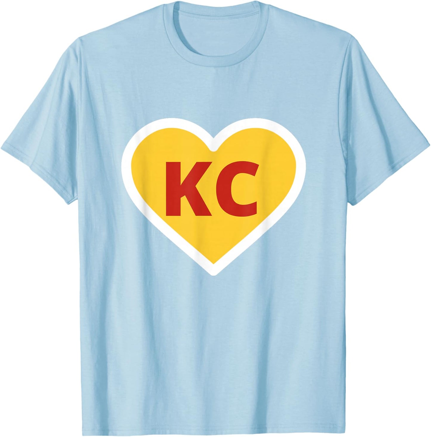 KC MO Heart I Love T-Shirt - T-Shirt | Light Blue