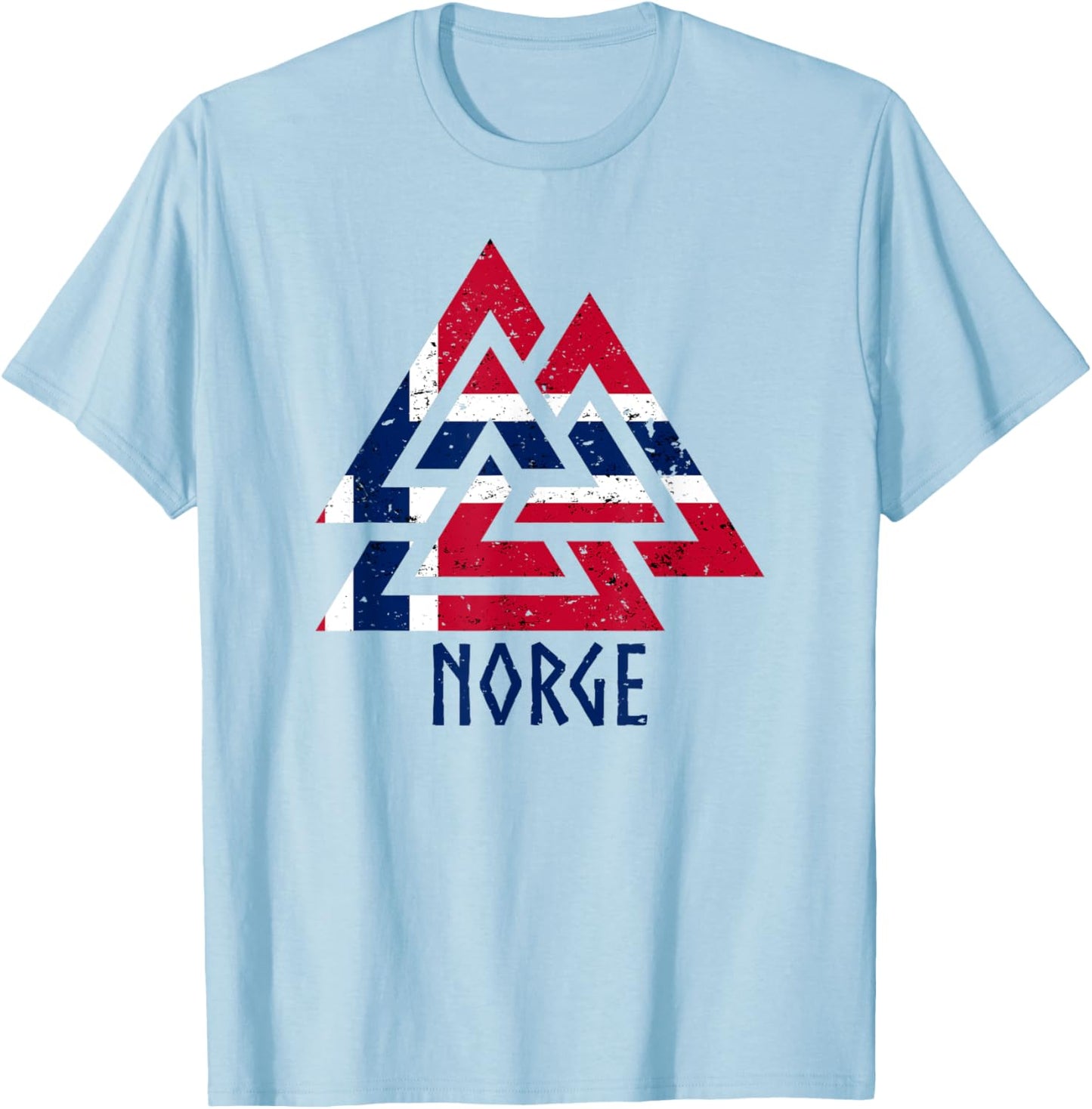 Norwegian Norway Viking nordic norge norway norwegian flag T-Shirt - T-Shirt | Light Blue