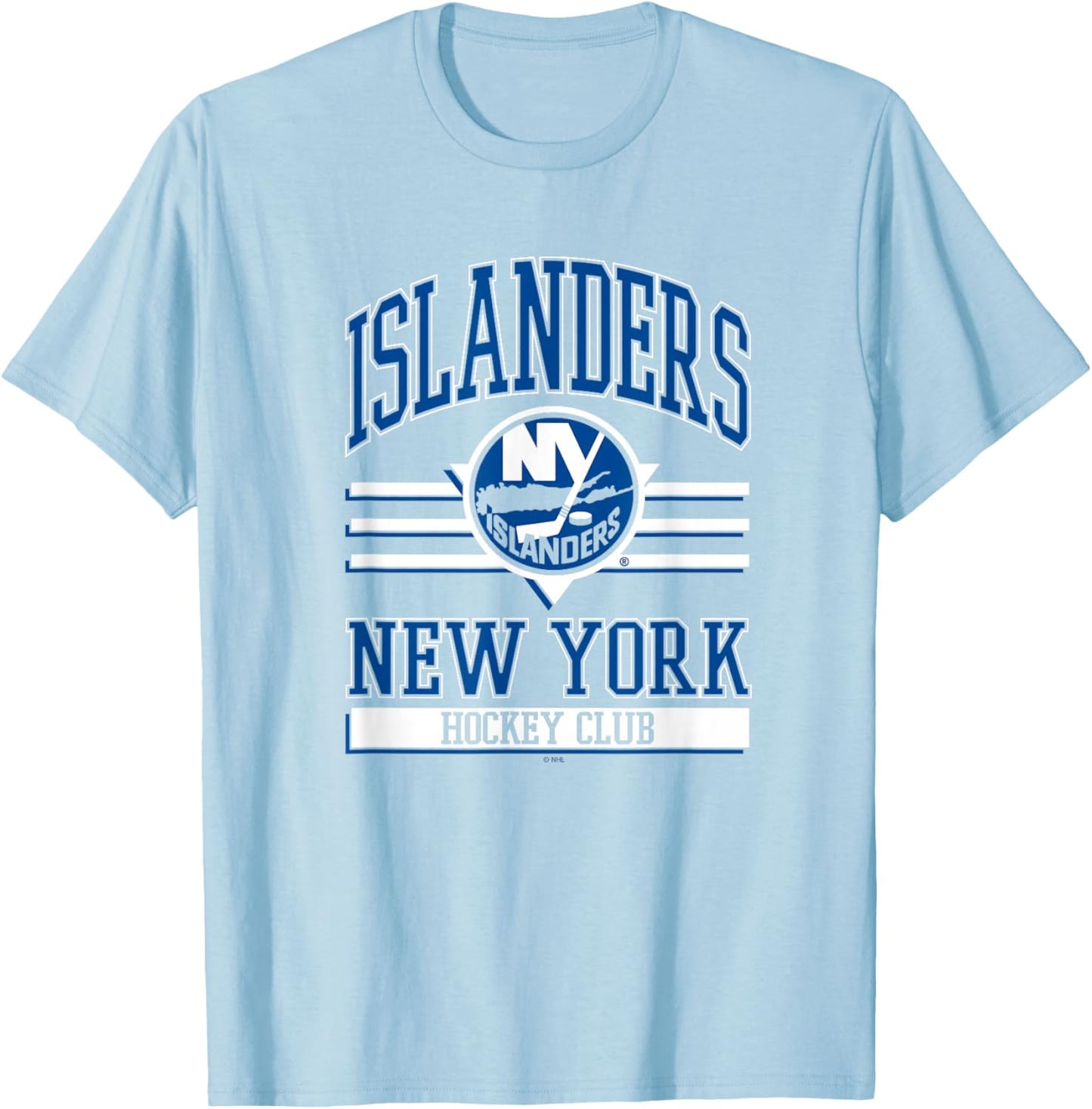 New York Islanders Hockey Club Orange Officially Licensed T-Shirt - T-Shirt | Light Blue